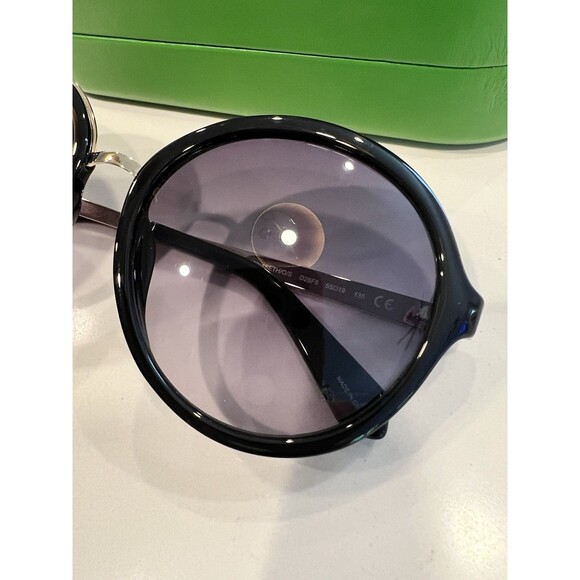 Kate Spade Oversized Round Sunglasses Black And Silver main image 10